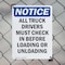 Signmission All Truck Drivers Must Check In OSHA Notice Sign, Plastic, 7in W x 10in L, 2PK OS-2PACK-NS-P-710-V-15226 - alternate 5